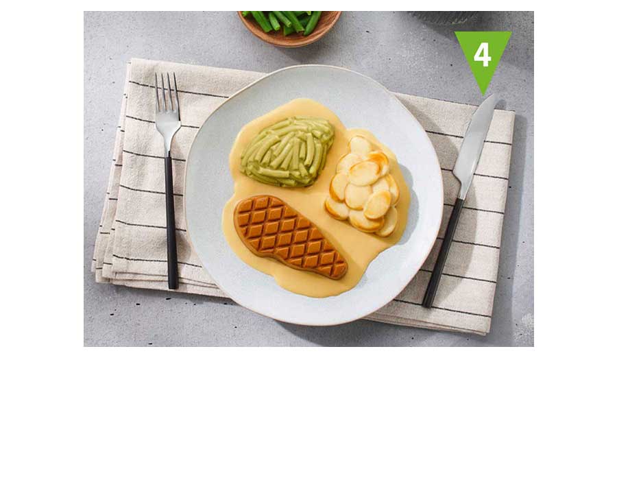 Püriertes Essen nach IDDSI