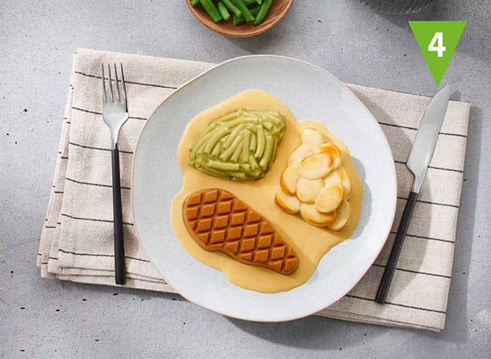 Pürierte Menüs nach IDDSI-Level 4