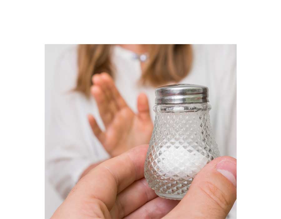 Lebensmittel mit Salz